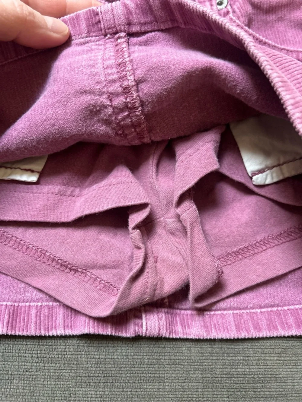 The Children’s Place Purple Heart shaped pocket corduroy skirt 24 mon